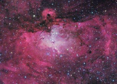 M16 The Eagle Nebula in RGB colour