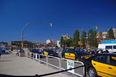 Outside the railway station