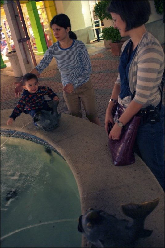 Roma, Anya and Ilya, visiting