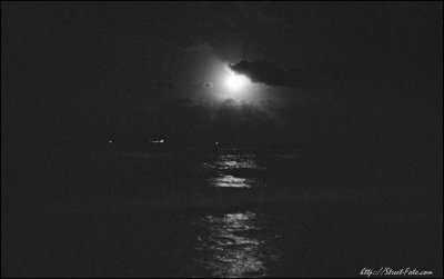 Full moon at Ocean drive