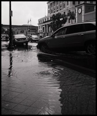 Rain in Downtown Miami