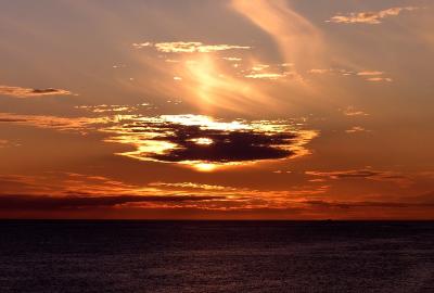 Sunset from Cruise Ship - ALaska