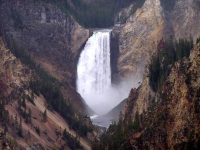 Lower Falls in Grand Canyon of YNP