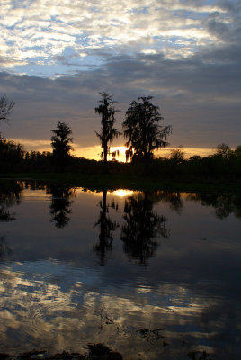 Sunset over Arbuckle Creek