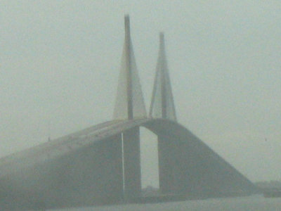 Bridge through the rain