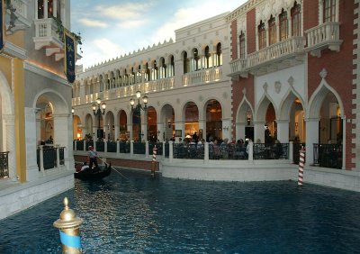 Venetian Canal and Restaurants