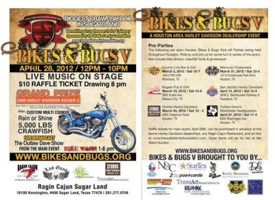 Bikes & Bugs 2012 Event Flyer