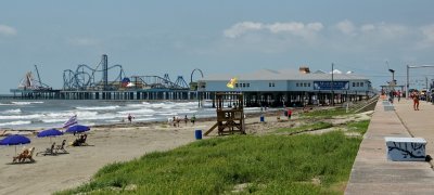 Galveston Seawall Pano