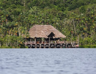Landing dock at the Sacha Lodge