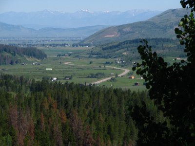 Looking north across Star Valley