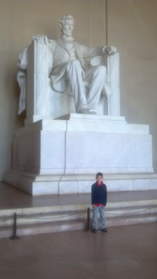 Preston at the Lincoln Memorial