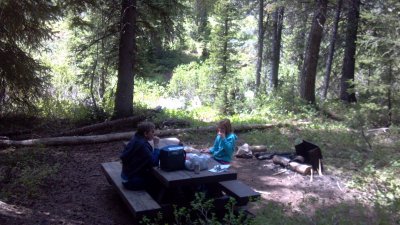 Picnic lunch at Crystal Lake
