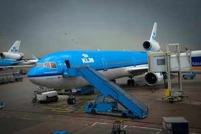 Our KLM flight