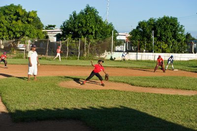 Minor league baseball in Trinidad - my camera was a hit !