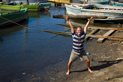 Fisherman with great stength !