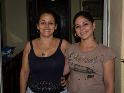 Our Casa hostess Maria and her daughter
