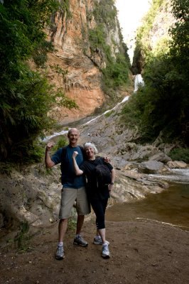 Ethel and me at Caburni Waterfall, Cuba