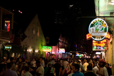 The famous/infamous Bourbon Street