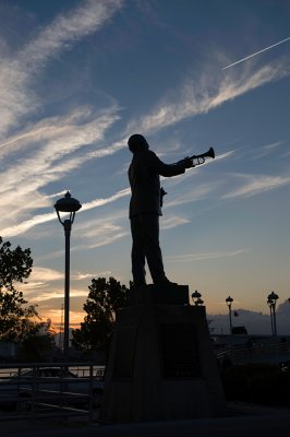 Louis Armstrong statue in Algeries
