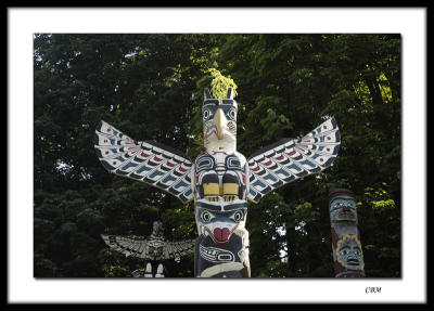 Eagle totem pole