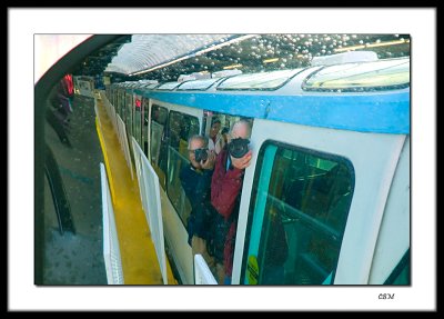 Gurm & I on Seattle Monorail - heading to Nikon School