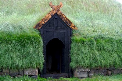 Reconstructed medieval farmhouse