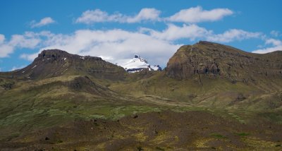 Tip of  the next glacial peak east of Oraefajokull.  All of these glaciers are fingers of the Vatnajokull icecap.