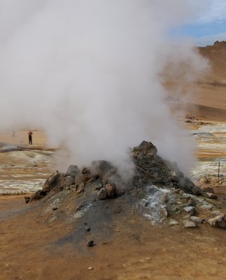 A minature volcano, Krafla.
