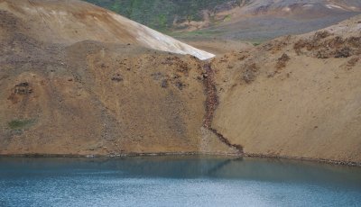 Water in Viti, an explosion crater near Mount Krafla.