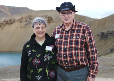 Diana and Dow from Glen Ellyn at the edge of Viti.