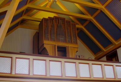 New organ in Husavik church.