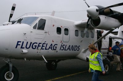 The commuter plane to Grimsey seats 10 passengers.