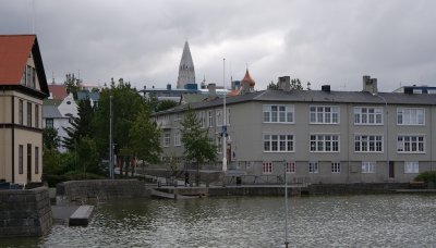 Hallgrimskirkja can be seen from most of Reykjavik.