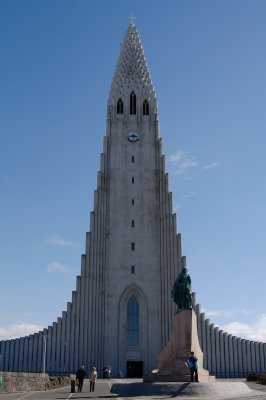 The form of the Hallgrimskirkja was inspired by basalt columns like those at Renishverfi.