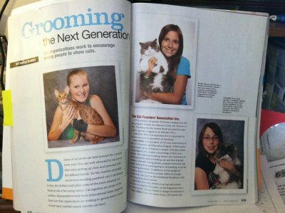 Young exhibitors and their cats in Cats USA