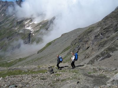 Going down to Rifugio Amianthe