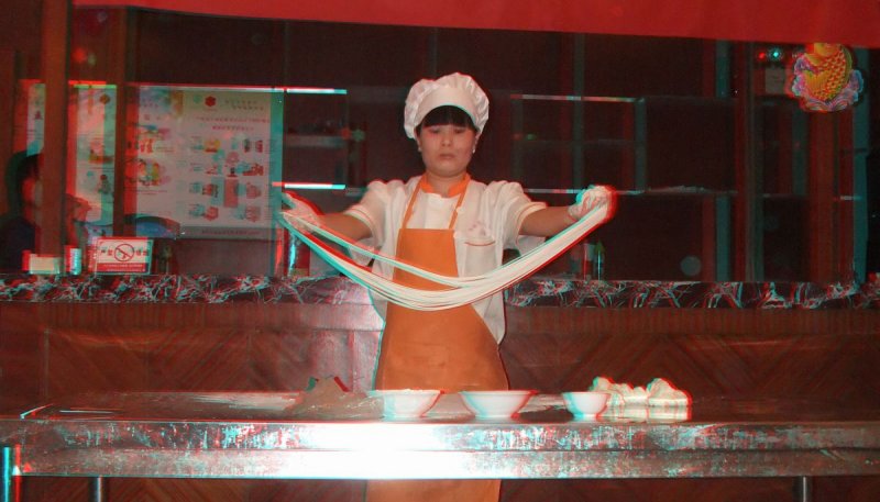 Noodle making, Xian