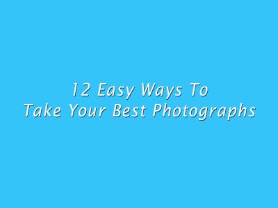 Photography lesson images