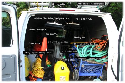 Whats in my van for cleaning glass