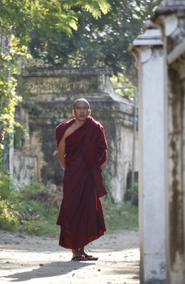 Village monk near the Irrawady