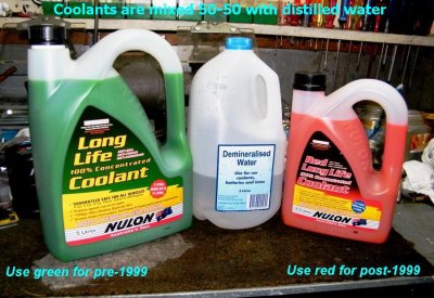 Two major coolant types