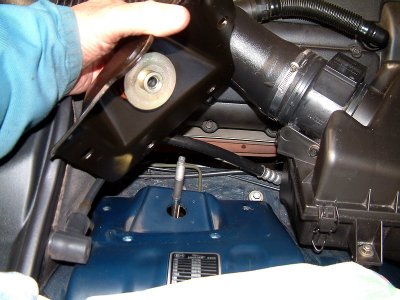 easiest way to mount top fixture is to remove this housing