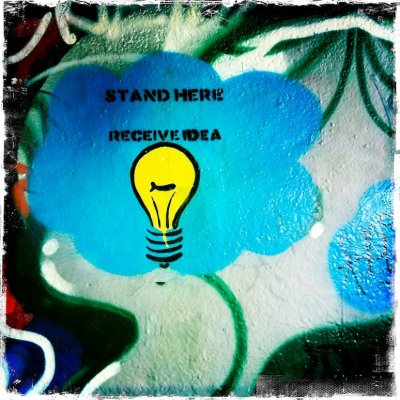STAND HERE - RECEIVE IDEA