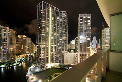 Downtown Miami at night