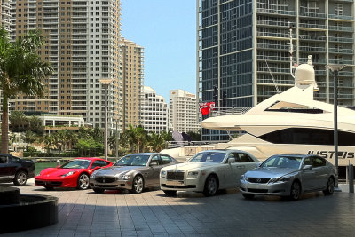 Luxury cars at Epic Hotel, Miami