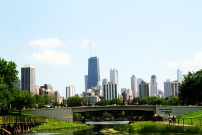 View of Chicago from Lincoln Park