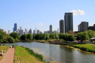 View of Chicago from Lincoln Park