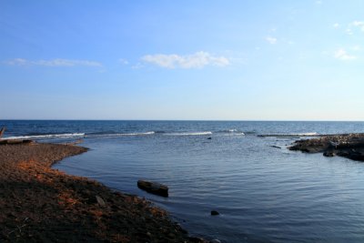 Knife Rive meets Lake Superior, North Shore Scenic Drive, Duluth to Two Harbors