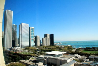 Downtown Chicago, Lake Michigan, view from Santa Fe Building - Open House Chicago 2011