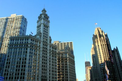 Wrigley Building and the Tribune building, Chicago